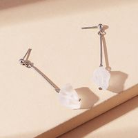 Korean Style Creative Natural Crystal Pendant Earrings main image 2