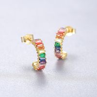 S925 Sterling Silver Retro   Earrings sku image 1