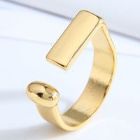 Fashion Sweet Simple Copper Open Ring main image 1