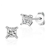 New Korean 925 Sterling Silver Zircon Small Earrings Female Wholesale main image 2