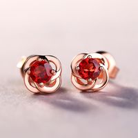 Pendientes De Plata Esterlina S925 Con Trébol De Cuatro Hojas De Moda Coreana Para Mujer main image 2