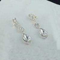 Retro Bridal Necklace Earrings Crown Three-piece Set Wedding Jewelry main image 5