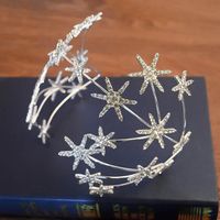 Fashion Simple Brides Star-shaped Crown Wedding Hair Accessories main image 5