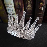 Retro Diamond Bridal Crown Wedding Fashion Crown Head Accessories main image 4
