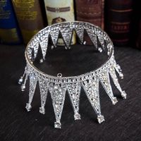 Retro Diamond Bridal Crown Wedding Fashion Crown Head Accessories main image 6