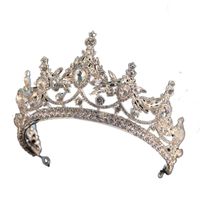Retro Rhinestone Wedding Bride Crown Baroque Head Accessories main image 6