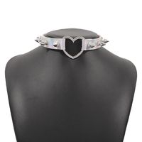 Exaggerated Pu Rivets Dark Necklace Gothic Punk Style Collar main image 6