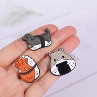 New Animal Series Alloy Brooch Creative Hamster Octopus Paint Brooch Wholesale main image 4