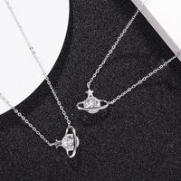 Korean Starry Sky Planet Five-pointed Star Pendant Ladies Alloy Necklace main image 5
