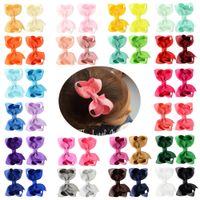 New Simple 40 Color Children's Multi-color Warped Flower Hairpin Wholesale main image 2