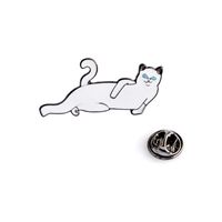 Creative Cartoon Bodybuilding Cat Pose Weird Series Alloy Dripping Oil Brooch sku image 5