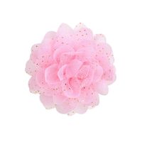 Simple New Children's Hairpin 2.4 Inch Chiffon Flower Solid Color Headdress sku image 4