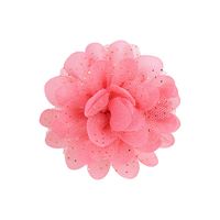 Simple New Children's Hairpin 2.4 Inch Chiffon Flower Solid Color Headdress sku image 7