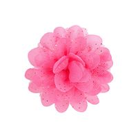 Simple New Children's Hairpin 2.4 Inch Chiffon Flower Solid Color Headdress sku image 8