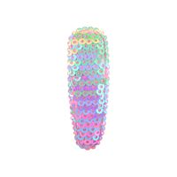 New Flip Sequins Candy Color Lace Mesh Yarn Bb Clip Children's Hair Accessories sku image 15