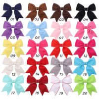 Korean Ponytail Hair Accessories Simple Candy Color Bow Duckbill Clipwholesale sku image 1