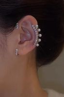 Fashion New Zircon Flash Diamond Ear Cuff Women's Alloy Earrings main image 2