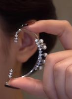 Fashion New Zircon Flash Diamond Ear Cuff Women's Alloy Earrings main image 3