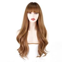 Ladies Wigs Gradient Two-color Chemical Fiber Long Curly Wigs main image 8