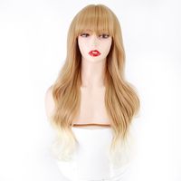 Ladies Wigs Gradient Two-color Chemical Fiber Long Curly Wigs main image 9