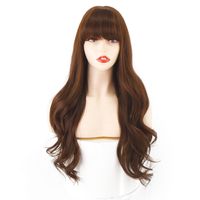 Ladies Wigs Gradient Two-color Chemical Fiber Long Curly Wigs sku image 3