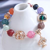 Fashion Color Beads Tree Of Life Pendant Bracelet sku image 1