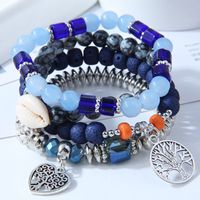 Simple Heart Tree Of Life Pendant Conch Bead Multi-layer Bracelet main image 3