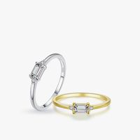 Einfacher S925 Sterling Silber Beliebter Ring Weiblich Eingelegt Zirkonium Feiner Ring main image 1