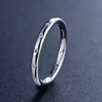 S925 Sterling Silver Korean Simple Thin Ring Women's Jewelry Wholesale main image 3