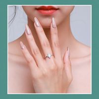 Neuer S925 Sterling Silber Retro Eingelegt Opal Zeigefinger Feiner Ring main image 3