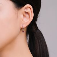 Nouvelles Boucles D&#39;oreilles De Couleur Contrastée Avec Tourmaline Pastèque En Argent S925 main image 3
