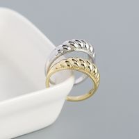Fashion Twill Croissant Ring S925 Silver Retro Open Ring main image 4