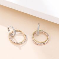 New S925 Sterling Silver Fashion Circle Ear Buckle Earrings main image 3