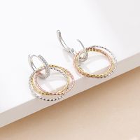 New S925 Sterling Silver Fashion Circle Ear Buckle Earrings main image 4