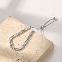 Silver Jewelry S925 Silver Female Zircon Adjustment Chain Bracelet main image 4