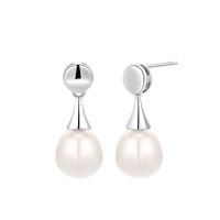 New Retro S925 Silver Pearl Women's Fashion White Water Drop Earrings main image 6