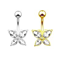 Fashion Bow Knot Stainless Steel Plating Belly Ring main image 1