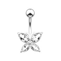 Fashion Bow Knot Stainless Steel Plating Belly Ring main image 3