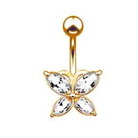 Fashion Bow Knot Stainless Steel Plating Belly Ring main image 5