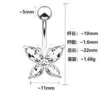 Fashion Bow Knot Stainless Steel Plating Belly Ring main image 6