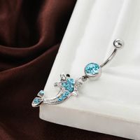 Fashion Piercing Jewelry Diamond Dolphin Alloy Navel Nail main image 4