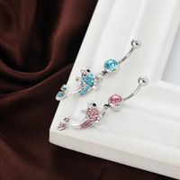 Fashion Piercing Jewelry Diamond Dolphin Alloy Navel Nail main image 6