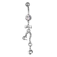 Accessoires Sexy Corps Piercing Bijoux Noeud Coeur Pendentif Nombril Ongle main image 3