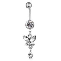 Spot Wholesale European And American Piercing Jewelry Butterfly Strap Belly Button Ring Belly Button Nail main image 4