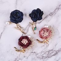 New Creative Fashion Flower Pearl Brooch Watch Wallet Set Mother's Day Gift main image 5