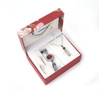 Fashion Ladies Alloy Watch Earrings Necklaces Set main image 1