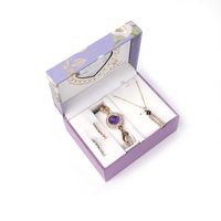 Fashion Ladies Alloy Watch Earrings Necklaces Set main image 3