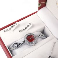 Fashion Ladies Alloy Watch Earrings Necklaces Set main image 5