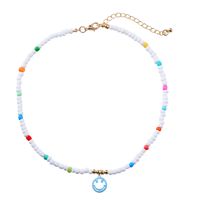 Fashion Cute Colorful Smiley Face Pendant Resin Collarbone Chain main image 5