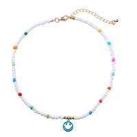 Fashion Cute Colorful Smiley Face Pendant Resin Collarbone Chain main image 6